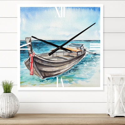 Horloge murale Little Boat at the Shore