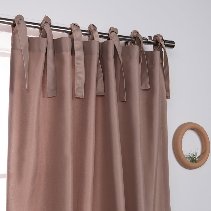 Arusyak Semi Sheer Sliding Panel Pair, Cafe