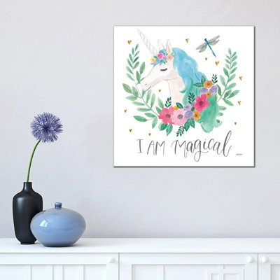 Magical Friends IV Dragonfly 1 Piece Wrapped Canvas Wall Art
