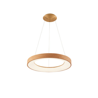 1 - Light LED Waggon Wheel Pendant