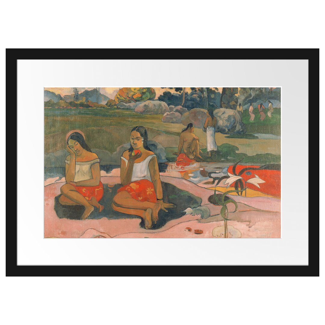 Gerahmter Kunstdruck Holy Spring: Sweet Dreams von Paul Gauguin