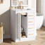 Meuble-lavabo 24 po avec lavabo intégré en céramique, meuble-lavabo à une porte, 3 tiroirs et meuble-lavabo simple pour petite et moyenne salle de bain-121708952