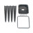 Backless Metal Bar Stools Set of 2 with Tool-Free Assembly-655884908