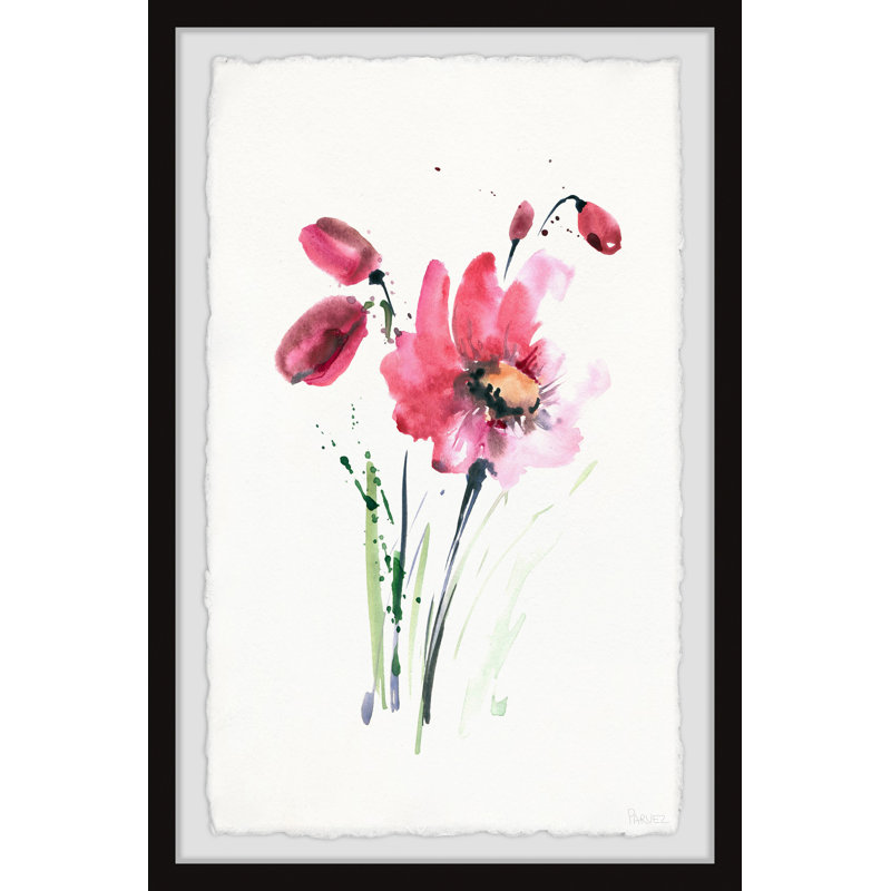 «Blooming Pink Smudge», reproduction encadrée, H 30 po x l 20 po x P 1,5 po