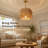 Boho Rattan Chandelier