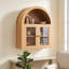 Armoire murale de salle de bain arquée, armoire de rangement avec tablettes réglables pour la cuisine