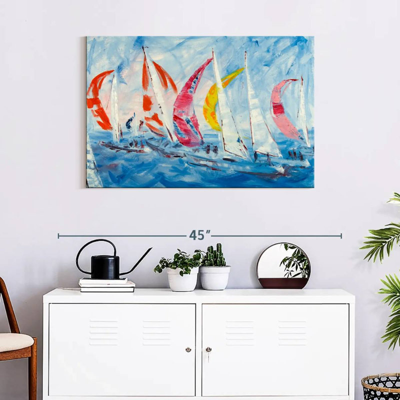 Aletra Sailing, 24" H x 36" W