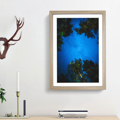 Forest Stars in Germany in Abstract - Picture Frame Graphic Art Print