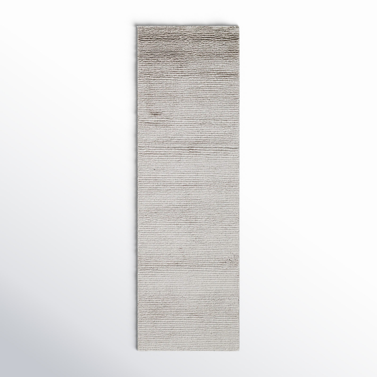 Danberry Hand Tufted Wool Light Gray Rug, Runner 2'6" x 8'
