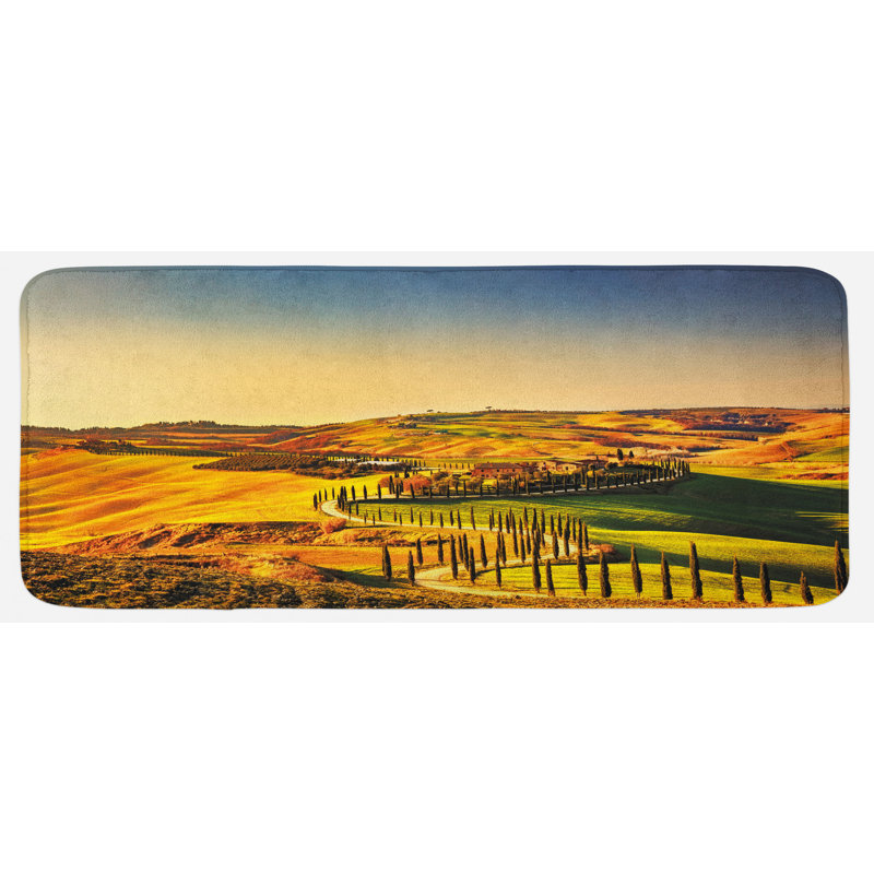 Tapis de cuisine Toscane Crete Senesi