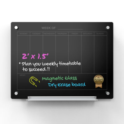 Magnetic Glass Dry Erase Board