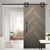 Solid Wood Flush without Installation Hardware Kit Barn Door