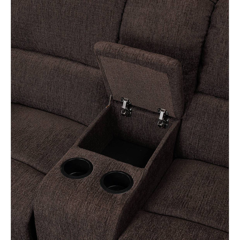 Madden Brown Chenille Motion Sofa