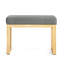 Banc minimaliste moderne gris foncé pour changer de chaussures, structure, coussin doux, banc à langer pour petit espace, siège en bois massif, librement dans les espaces-130598283