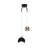 Loriel 2 - Light Sphere Chandelier Ceiling Light With Crystal  Accents Height adjustable(1 PC)-493363727-508228352