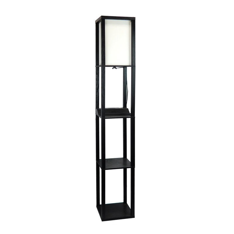 Demitrios 63'' Painted Column Floor Lamp with USB