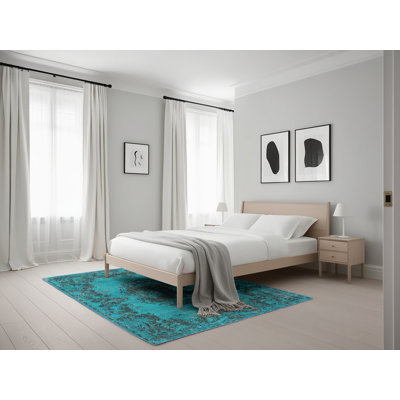 Tapis bleu/noir traditionnel Jennerstown