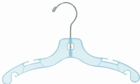 Cintre en plastique pour chambre d'enfant pour robe / chandail / chandail, Bleu
