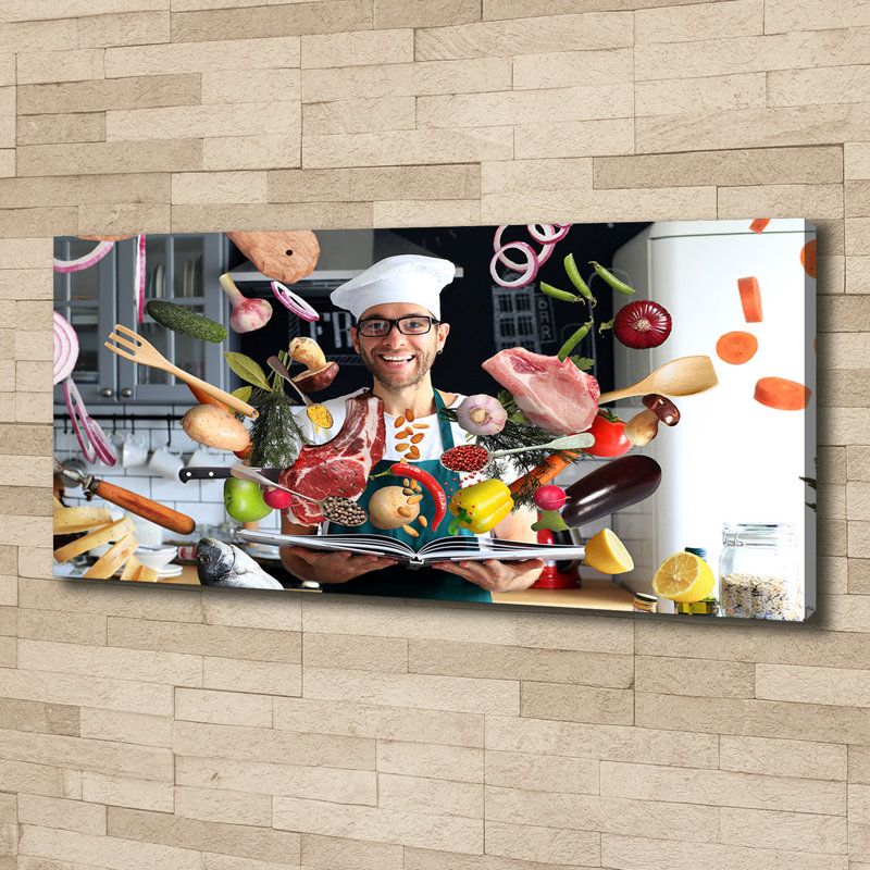 Cook Recipes - Wrapped Canvas Print