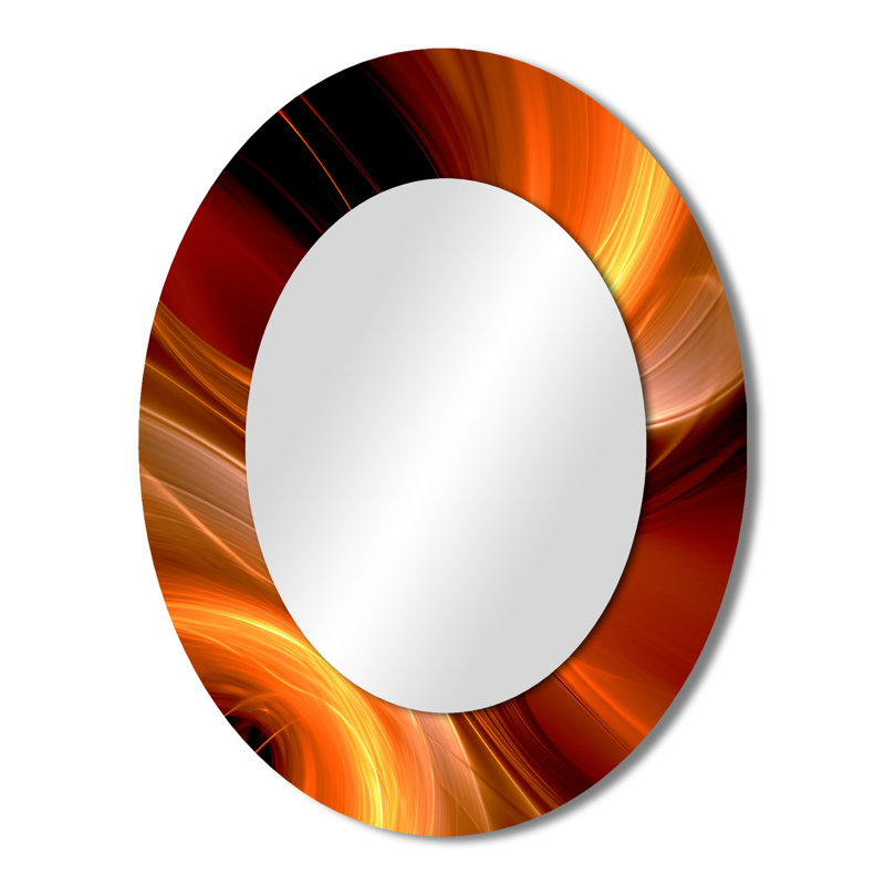Knizair - Miroir abstrait en métal, 43 po x 33 po