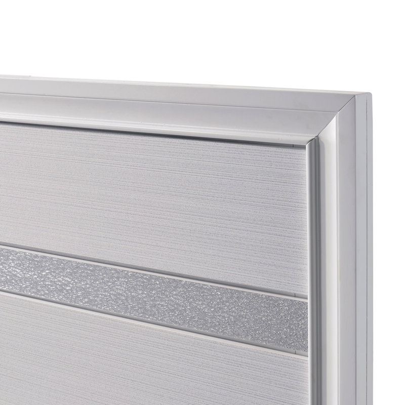 Lit plateforme en bois massif Sana, Grand, Blanc