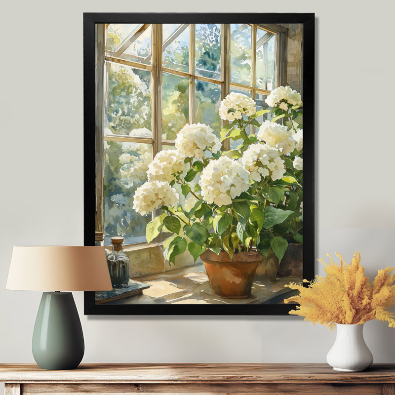 Henrickson - Floral Canvas Art Print, H 44 po x l 34 po, Noir, noir, noir, noir, Reproduction encadrée d'une seule photo