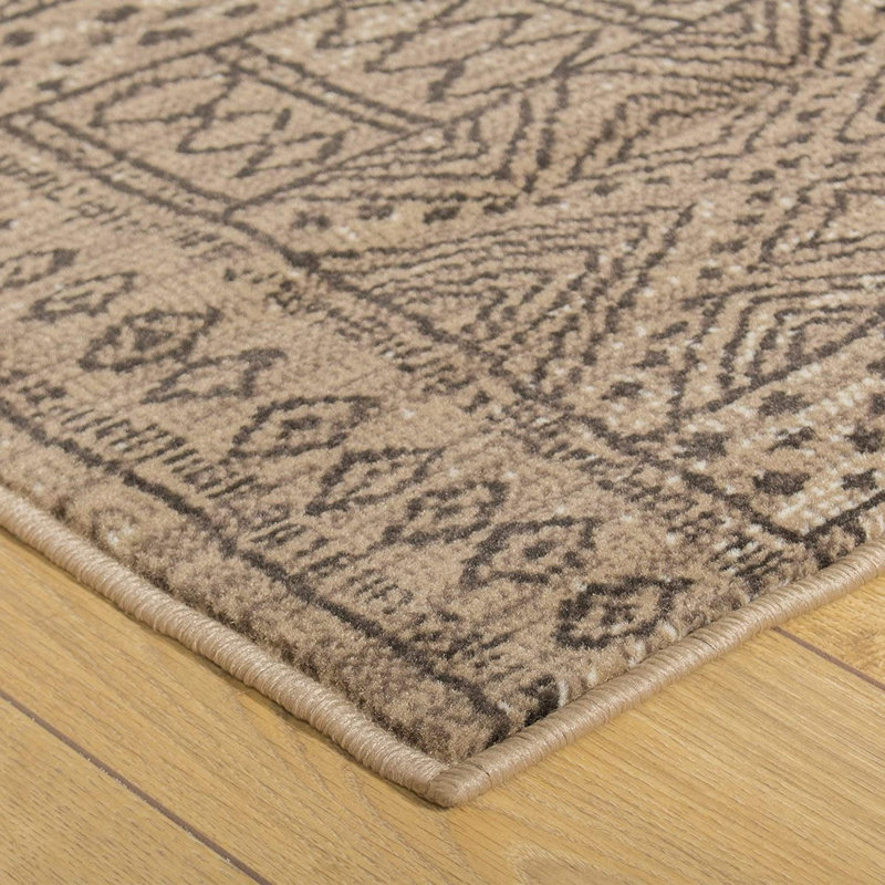 Bader Tufted Taupe Indoor Rug, Runner 70 x 420cm