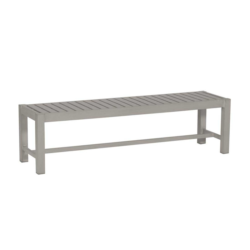 Club Picnic Bench, Oyster, Rollo Chambray InsideOut® Linen, No Welt