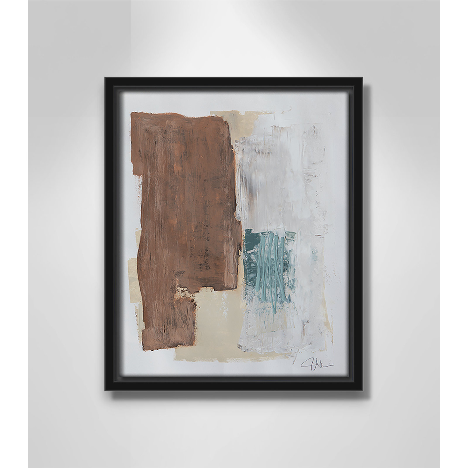 Together We Work I Print, 11.5'' H x 9.5'' W x 2'' D, Black Framed