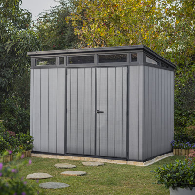 Keter Artisan 9 ft. W x 7 ft. D Pent Outdoor Garden Shed