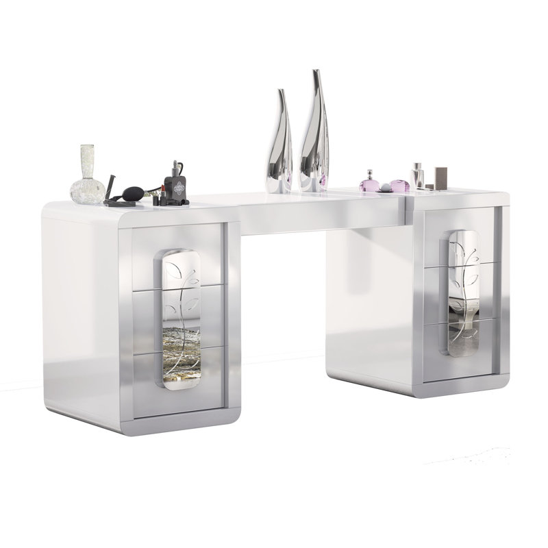 Ensemble de coiffeuse Bedor167, Haute brillance