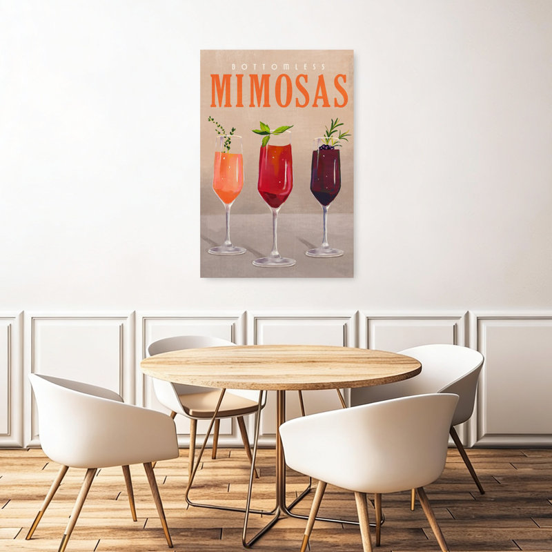«Mimosas Pastel Cocktail Bar», H 48 po x l 32 po