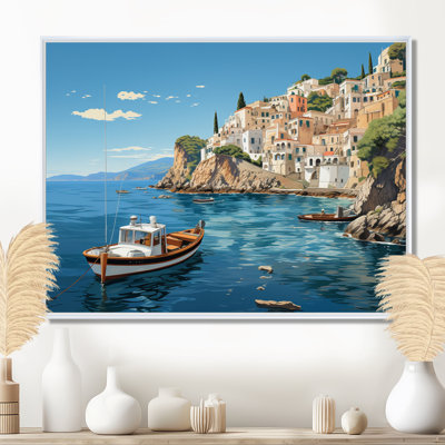 Capri, Italie, bleu, village méditerranéen III - paysage, Italie, décoration murale