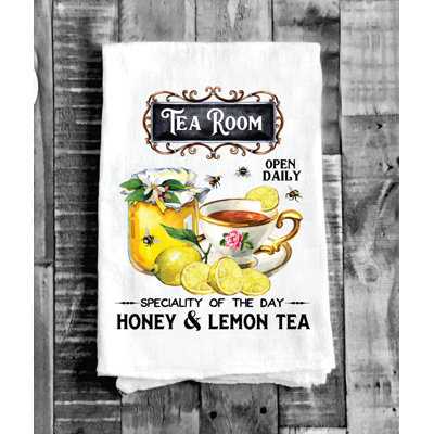 Tea Room Honey  Lemon Tea Kitchen Cotton Tea Towels