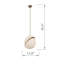 Luminaire suspendu géométrique 1 lumière Aurelia