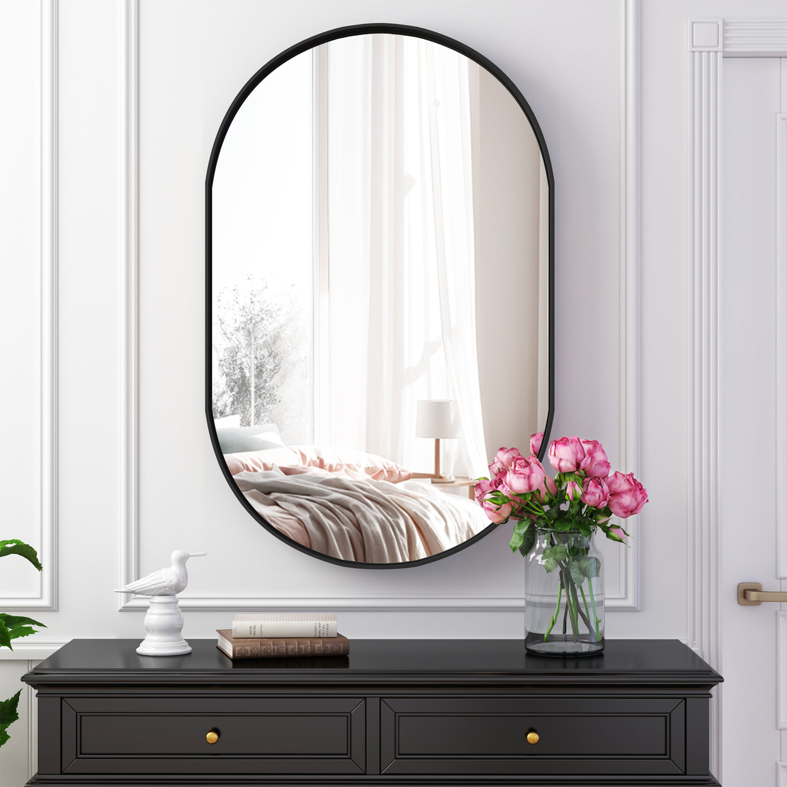 Laelani Recessed Medicine Cabinet, Black