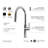Kalia ENORA Pull-Down Kitchen Faucet – Single Handle Dual-Spray Faucet in Chrome-78160877