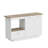 Extendable Counter Height Dining Table With Storage Cabinet And Drawer