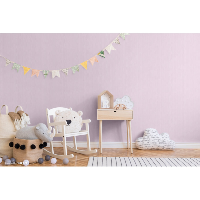 Stria 10m x 53cm Wallpaper Roll, Purple