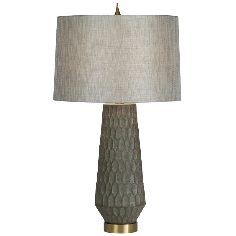 Lampe de table grise 30,5 po Gabriel