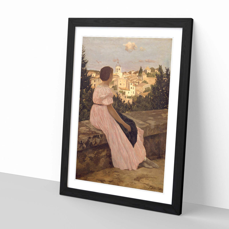 Frédéric Bazille - Single Picture Frame Painting, Black
