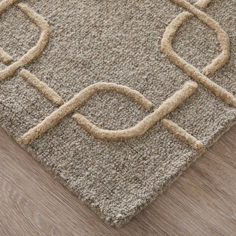 Kimball Transitional Trellis & Lattice Gray Area Rug, Rectangle 12' x 15'
