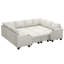 Canapé-lit modulaire en chenille avec rangement Anjanette-1125681368