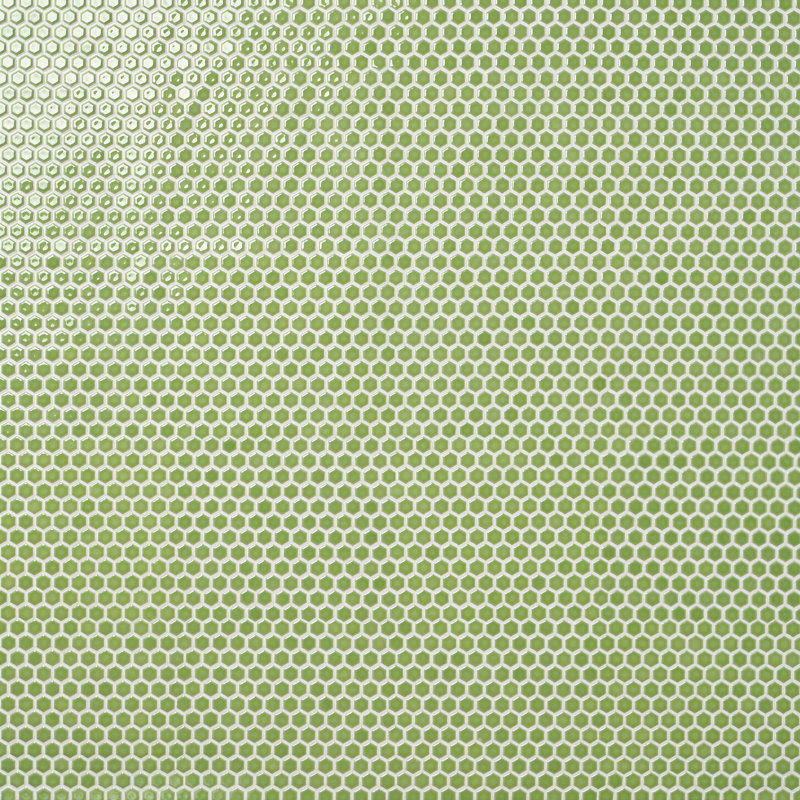 Carreau de mosaïque de plancher et de mur 1 po hexagonal Bliss, Key lime