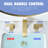 Brushed Gold 8 Inch Widespread Bathroom Faucet With 3 Holes, Double Lever Design, Contemporary Style, Manual Operation Sink Side , Operation, Style