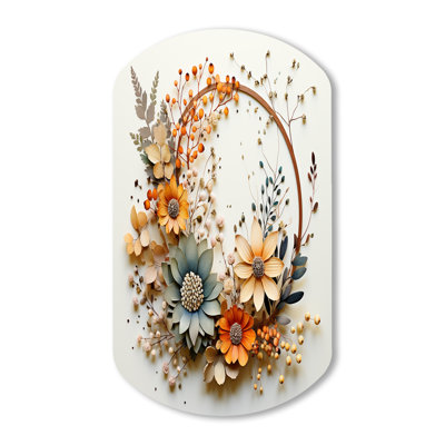 Uriah - Wreath Cylinder Shape Irregular Metal Wall Decor