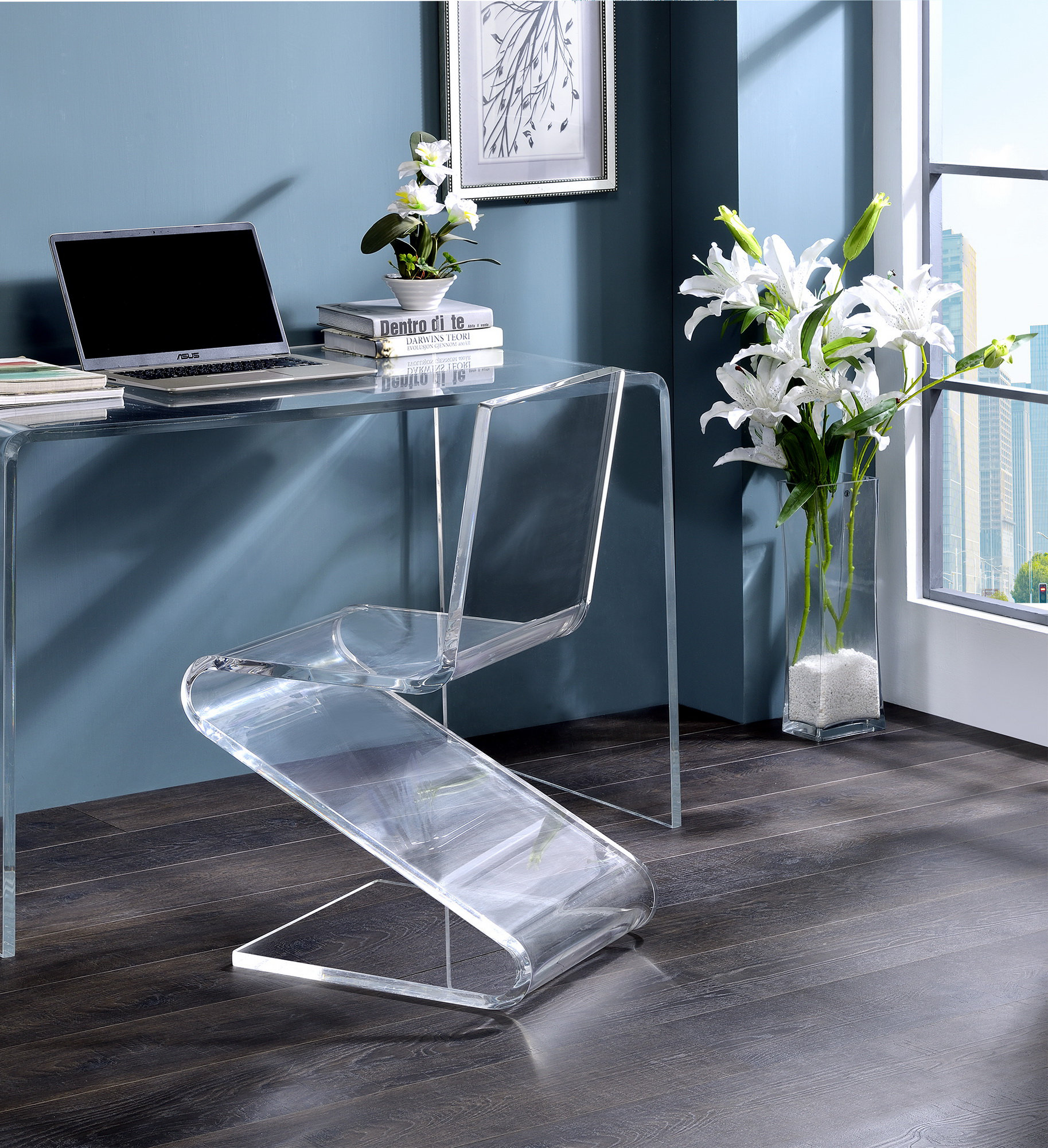 Acrylic z online chair