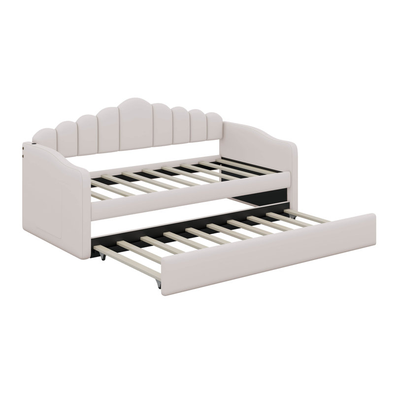 Izzibella Upholstered Daybed, Beige