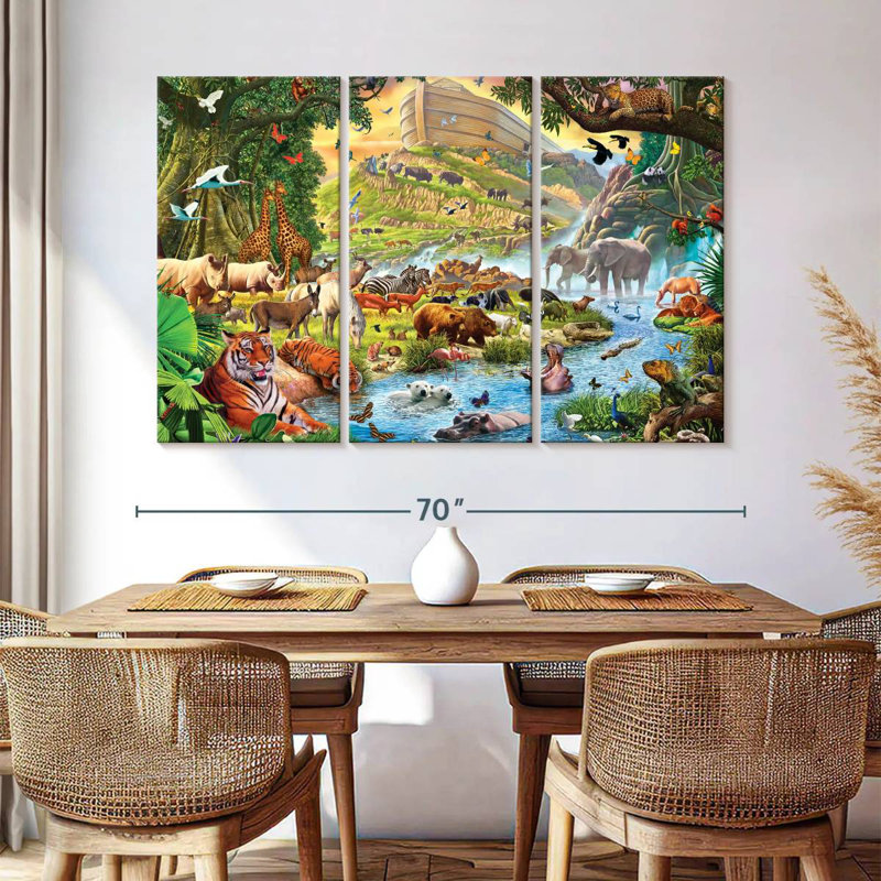 Adella Noah's Ark - Before The Rain, 42" H x 65" W