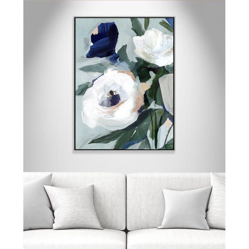 «Eernal Spring I - Floater Frame», reproduction d'art sur toile, Argent, H 41,5 po x l 31,5 po x P 2 po